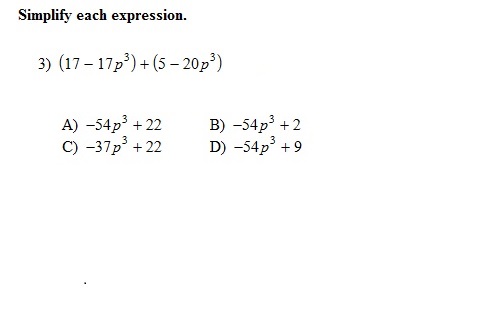2/11 Alg:: Polynomials [add/Subtract]_25 - Quiz