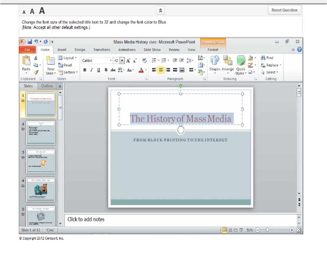 IC3 Certification Key Application - Quiz