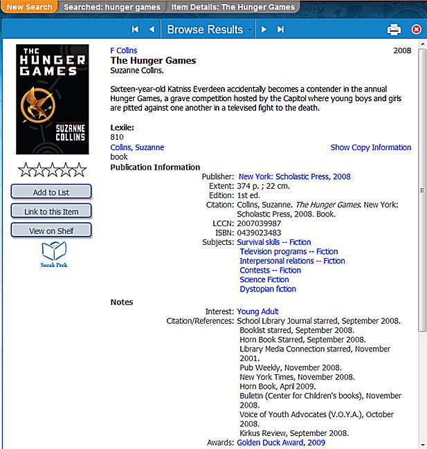Library Benchmark II 2013 - Quiz