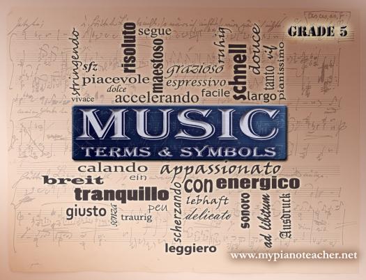 Music Terms (Grade 5 old syllabus)
