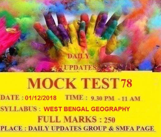 DAILY UPDATES MOCK TEST 78