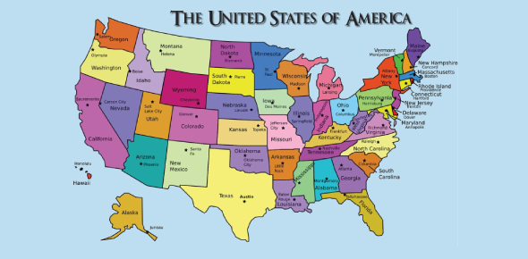 usa map with capitals quiz