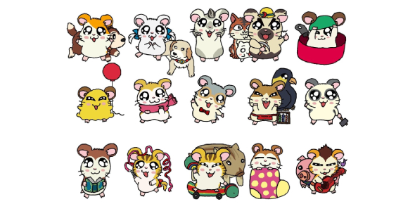 HAMTARO HAM HAM 15" X 20" POSTER PRINT HAMSTER JAPANESE MANGA ANIME  SERIES | eBay