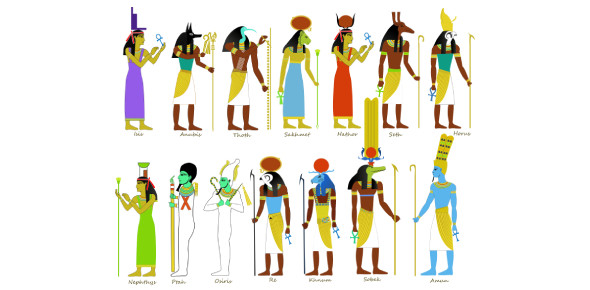 all egyptian gods and goddesses with names