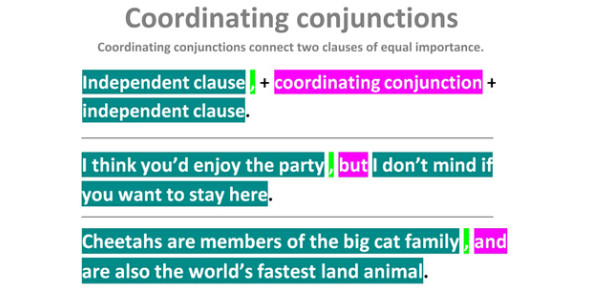 Coordinating Conjunctions: Definition, Examples, & Exercises