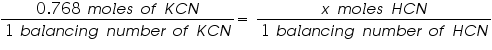 &laquo;math xmlns=&uml;https://www.w3.org/1998/Math/MathML&uml;&raquo;&laquo;mfrac&raquo;&laquo;mrow&raquo;&laquo;mn&raquo;0&laquo;/mn&raquo;&laquo;mo&raquo;.&laquo;/mo&raquo;&laquo;mn&raquo;768&laquo;/mn&raquo;&laquo;mo&raquo;&sect;nbsp;&laquo;/mo&raquo;&laquo;mi&raquo;m&laquo;/mi&raquo;&laquo;mi&raquo;o&laquo;/mi&raquo;&laquo;mi&raquo;l&laquo;/mi&raquo;&laquo;mi&raquo;e&laquo;/mi&raquo;&laquo;mi&raquo;s&laquo;/mi&raquo;&laquo;mo&raquo;&sect;nbsp;&laquo;/mo&raquo;&laquo;mi&raquo;o&laquo;/mi&raquo;&laquo;mi&raquo;f&laquo;/mi&raquo;&laquo;mo&raquo;&sect;nbsp;&laquo;/mo&raquo;&laquo;mi&raquo;K&laquo;/mi&raquo;&laquo;mi&raquo;C&laquo;/mi&raquo;&laquo;mi&raquo;N&laquo;/mi&raquo;&laquo;/mrow&raquo;&laquo;mrow&raquo;&laquo;mn&raquo;1&laquo;/mn&raquo;&laquo;mo&raquo;&sect;nbsp;&laquo;/mo&raquo;&laquo;mi&raquo;b&laquo;/mi&raquo;&laquo;mi&raquo;a&laquo;/mi&raquo;&laquo;mi&raquo;l&laquo;/mi&raquo;&laquo;mi&raquo;a&laquo;/mi&raquo;&laquo;mi&raquo;n&laquo;/mi&raquo;&laquo;mi&raquo;c&laquo;/mi&raquo;&laquo;mi&raquo;i&laquo;/mi&raquo;&laquo;mi&raquo;n&laquo;/mi&raquo;&laquo;mi&raquo;g&laquo;/mi&raquo;&laquo;mo&raquo;&sect;nbsp;&laquo;/mo&raquo;&laquo;mi&raquo;n&laquo;/mi&raquo;&laquo;mi&raquo;u&laquo;/mi&raquo;&laquo;mi&raquo;m&laquo;/mi&raquo;&laquo;mi&raquo;b&laquo;/mi&raquo;&laquo;mi&raquo;e&laquo;/mi&raquo;&laquo;mi&raquo;r&laquo;/mi&raquo;&laquo;mo&raquo;&sect;nbsp;&laquo;/mo&raquo;&laquo;mi&raquo;o&laquo;/mi&raquo;&laquo;mi&raquo;f&laquo;/mi&raquo;&laquo;mo&raquo;&sect;nbsp;&laquo;/mo&raquo;&laquo;mi&raquo;K&laquo;/mi&raquo;&laquo;mi&raquo;C&laquo;/mi&raquo;&laquo;mi&raquo;N&laquo;/mi&raquo;&laquo;/mrow&raquo;&laquo;/mfrac&raquo;&laquo;mo&raquo;=&laquo;/mo&raquo;&laquo;mo&raquo;&sect;nbsp;&laquo;/mo&raquo;&laquo;mfrac&raquo;&laquo;mrow&raquo;&laquo;mi&raquo;x&laquo;/mi&raquo;&laquo;mo&raquo;&sect;nbsp;&laquo;/mo&raquo;&laquo;mi&raquo;m&laquo;/mi&raquo;&laquo;mi&raquo;o&laquo;/mi&raquo;&laquo;mi&raquo;l&laquo;/mi&raquo;&laquo;mi&raquo;e&laquo;/mi&raquo;&laquo;mi&raquo;s&laquo;/mi&raquo;&laquo;mo&raquo;&sect;nbsp;&laquo;/mo&raquo;&laquo;mi&raquo;H&laquo;/mi&raquo;&laquo;mi&raquo;C&laquo;/mi&raquo;&laquo;mi&raquo;N&laquo;/mi&raquo;&laquo;/mrow&raquo;&laquo;mrow&raquo;&laquo;mn&raquo;1&laquo;/mn&raquo;&laquo;mo&raquo;&sect;nbsp;&laquo;/mo&raquo;&laquo;mi&raquo;b&laquo;/mi&raquo;&laquo;mi&raquo;a&laquo;/mi&raquo;&laquo;mi&raquo;l&laquo;/mi&raquo;&laquo;mi&raquo;a&laquo;/mi&raquo;&laquo;mi&raquo;n&laquo;/mi&raquo;&laquo;mi&raquo;c&laquo;/mi&raquo;&laquo;mi&raquo;i&laquo;/mi&raquo;&laquo;mi&raquo;n&laquo;/mi&raquo;&laquo;mi&raquo;g&laquo;/mi&raquo;&laquo;mo&raquo;&sect;nbsp;&laquo;/mo&raquo;&laquo;mi&raquo;n&laquo;/mi&raquo;&laquo;mi&raquo;u&laquo;/mi&raquo;&laquo;mi&raquo;m&laquo;/mi&raquo;&laquo;mi&raquo;b&laquo;/mi&raquo;&laquo;mi&raquo;e&laquo;/mi&raquo;&laquo;mi&raquo;r&laquo;/mi&raquo;&laquo;mo&raquo;&sect;nbsp;&laquo;/mo&raquo;&laquo;mi&raquo;o&laquo;/mi&raquo;&laquo;mi&raquo;f&laquo;/mi&raquo;&laquo;mo&raquo;&sect;nbsp;&laquo;/mo&raquo;&laquo;mi&raquo;H&laquo;/mi&raquo;&laquo;mi&raquo;C&laquo;/mi&raquo;&laquo;mi&raquo;N&laquo;/mi&raquo;&laquo;/mrow&raquo;&laquo;/mfrac&raquo;&laquo;/math&raquo;