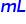 bold italic m bold italic L