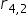r subscript 4 comma 2 end subscript