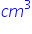 c m cubed