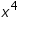 «math xmlns=¨https://www.w3.org/1998/Math/MathML¨»«msup»«mi»x«/mi»«mrow»«mn»4«/mn»«mo»§nbsp;«/mo»«mo»§nbsp;«/mo»«mo»§nbsp;«/mo»«/mrow»«/msup»«/math»