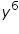 «math xmlns=¨https://www.w3.org/1998/Math/MathML¨»«msup»«mi»y«/mi»«mn»6«/mn»«/msup»«/math»