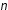 blank subscript n