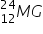 M presubscript 12 presuperscript 24 G
