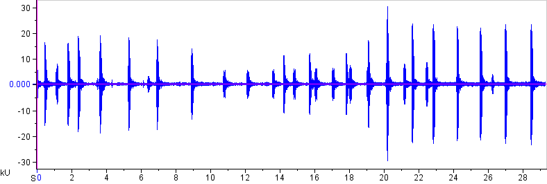 Amphibian species waveform. 