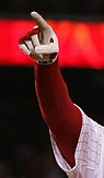 Which member of the Phillies thanks the fans during the World Series?