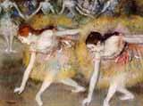 dancers bend down