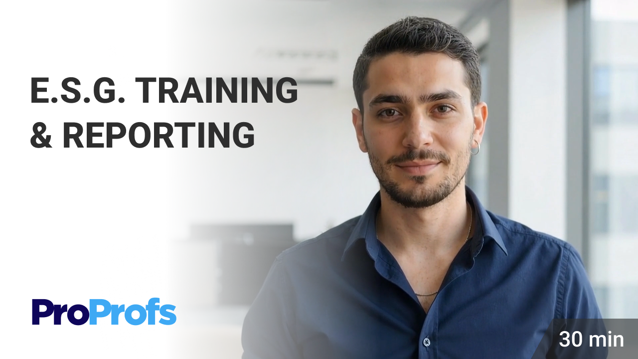 E.S.G. Training & Reporting